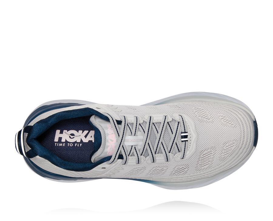 Hoka One One Vandresko Dame - Bondi 6 - Grå - 324815XOH